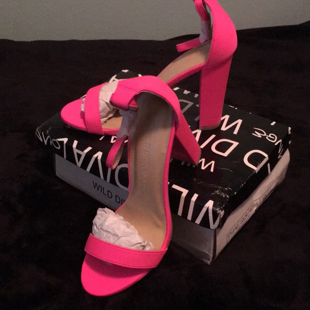 Wild Diva open toe heels